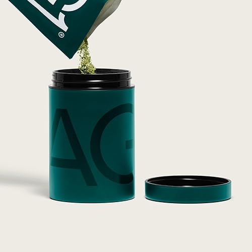 Miniatura 9 de AG1 Greens - Paquete de recambio de polvo  60 porciones con recipiente de almacenamiento de acero inoxidable y cuchara medidora de metal  75