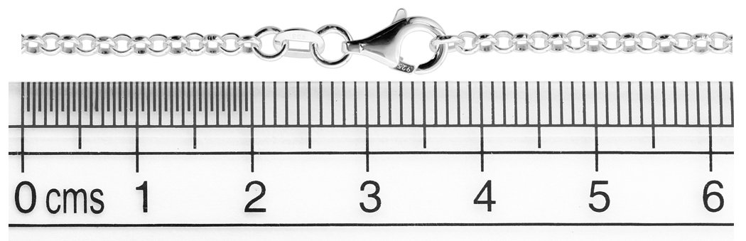 Erbskette rose vergoldet 925 Silber Damen Kette 2,2 mm LJ1012-0