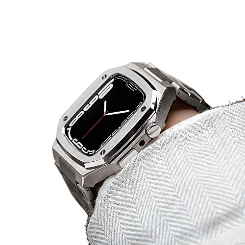 Kit acier inoxydable Apple Watch 45mm pour transformer votre montre en garde-temps de luxe
