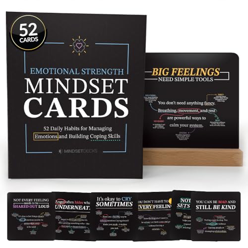 Emotional Strength Mindset Cards – 52 Daily Coping Skills &