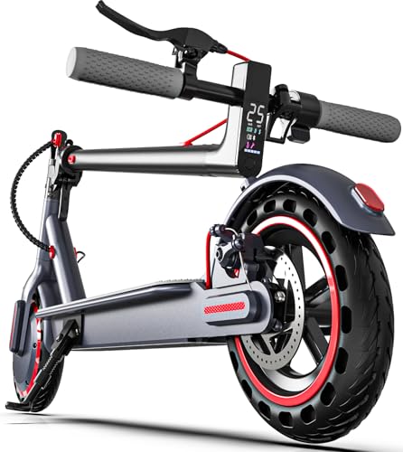 Irezeder Electric Scooter for Adults, 15.5/12.5 Miles Long Range, 18.7/15.5 Mph Top Speed, 8.5in Solid Tires, Foldable with Cruise Control, Double Braking Systems -  Shenzhen Iwheels Technology Co.,Ltd