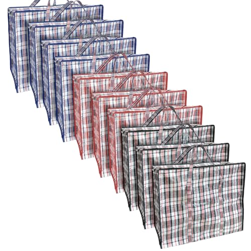 Sac à linge XL 80x30x60 cm ANSIO avec fermeture éclair pour rangement lot de 10 - 2