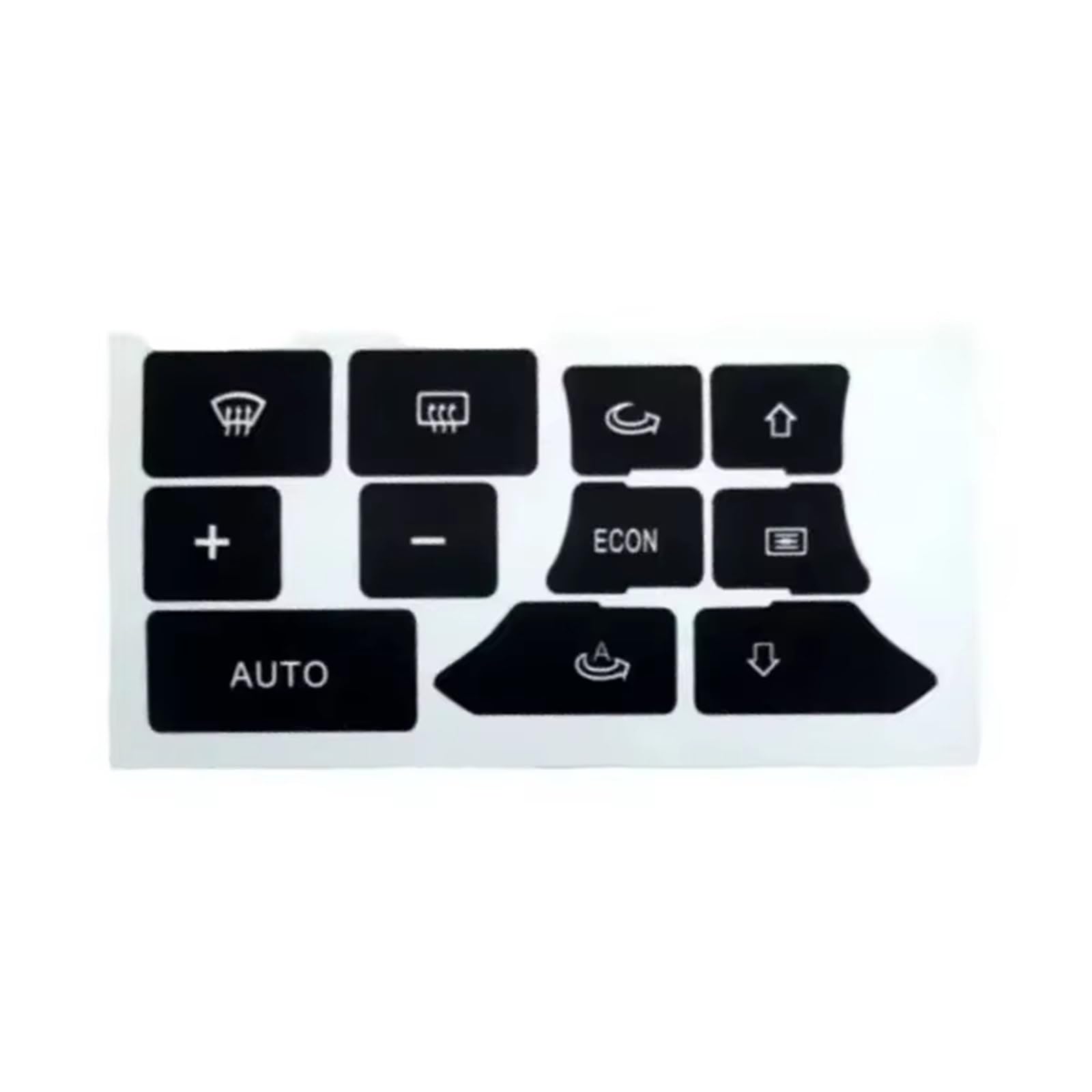 Auto Button Sticker Compatible with A3 8P 2003-2012 Dash Climate Control Switch Decals Auto Interior Stickers Button Decals Stickers