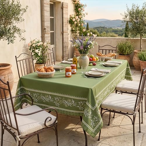 Nappe imprimée anti-taches rectangle 140x300 LUBERON Soleil d'ocre - 3