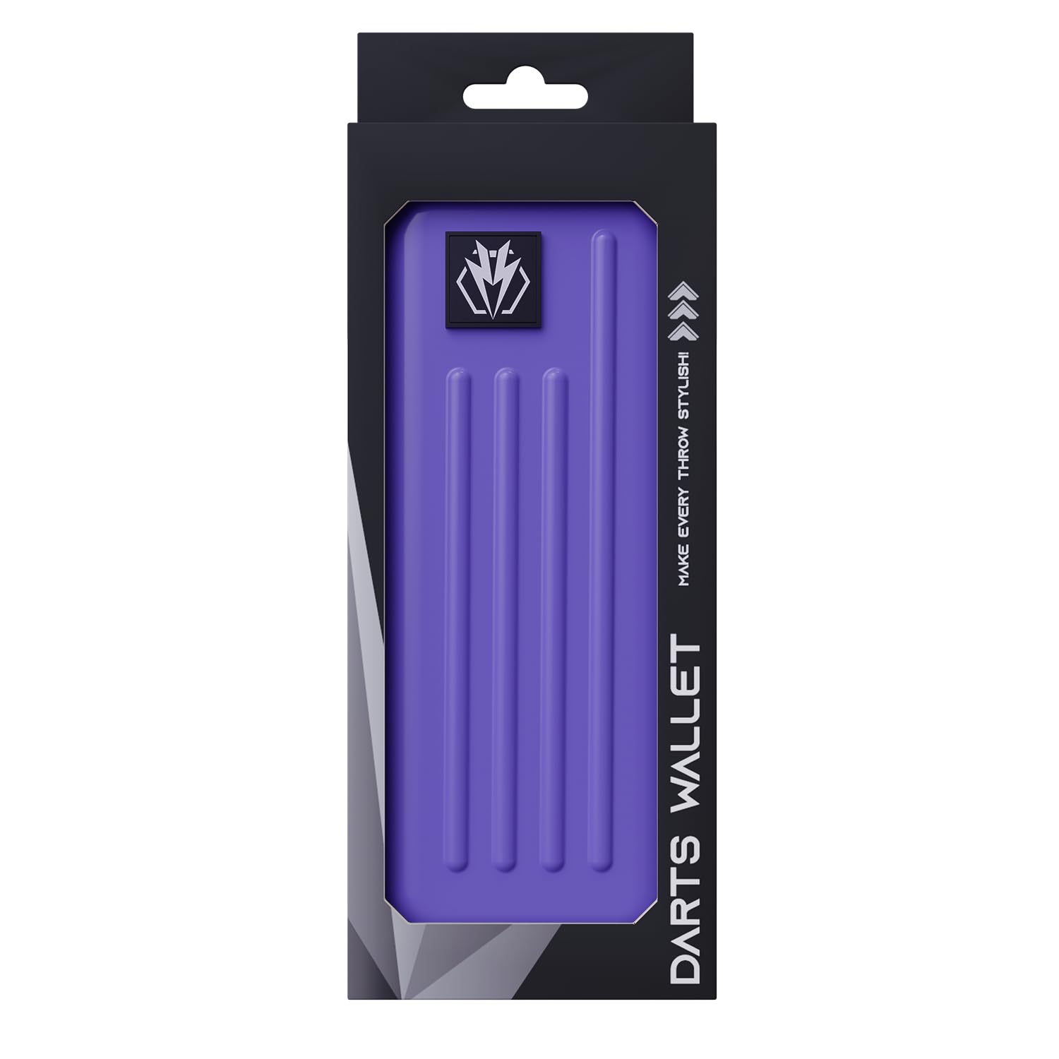 Dart Case,Dart Carrying Case Holds 3 Assembled Darts and Accessories Darts Wallet Darts Carrying Case for Steel Tip or Soft Tip Darts Extra Accessories,Built-in Storage Tubes and Pockets (Purple)