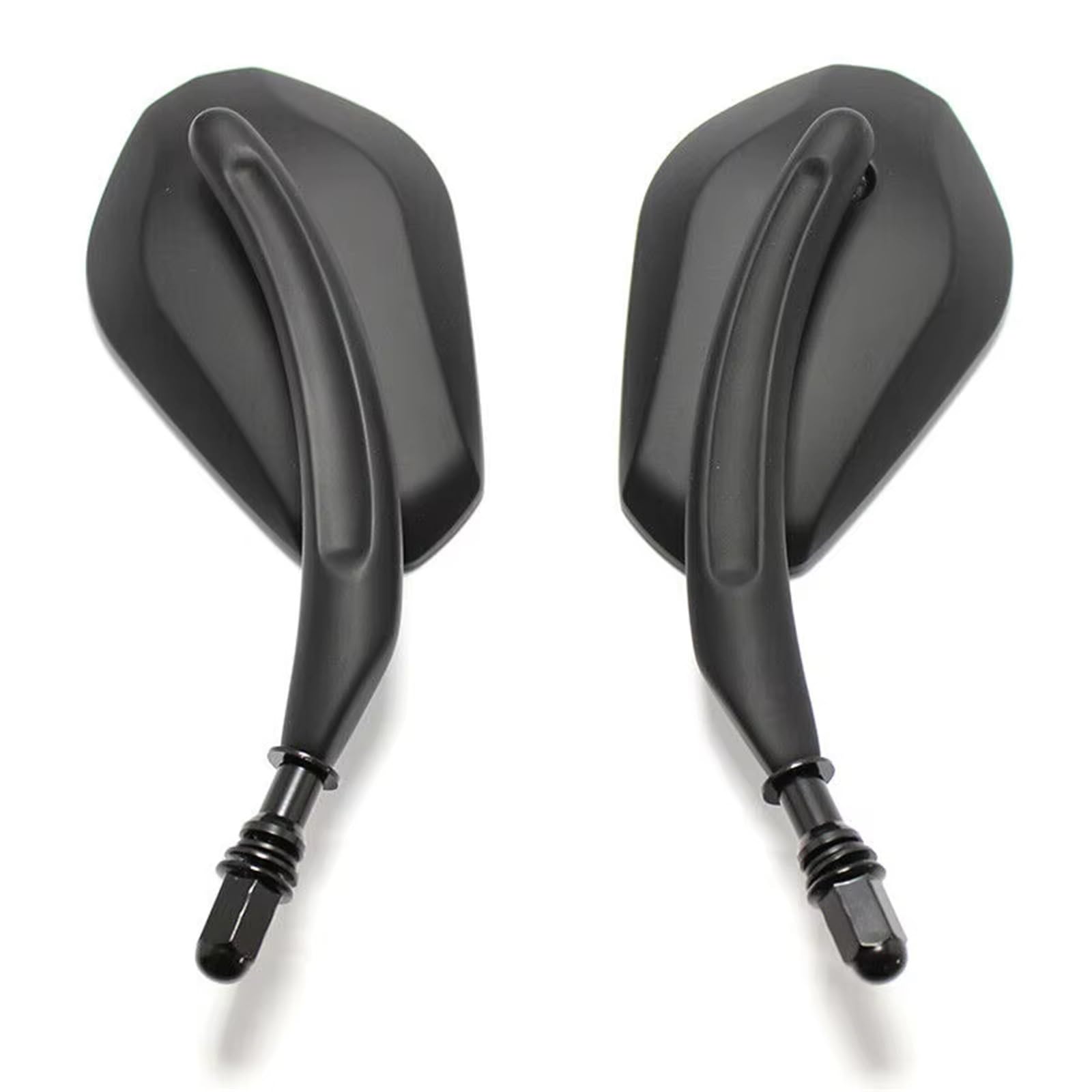 Specchietto retrovisore per Moto, Sinistro e Destro, per Davidson Street Glide Road King, Nero e Cromato, specchietto Laterale di Ricambio per Moto (Cromo)