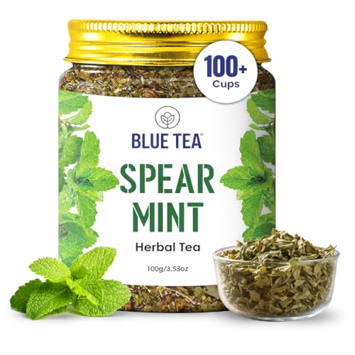 BLUE TEA - Spearmint Herbal Tea - 100 gm -100 Cups | Pcos Relief ...