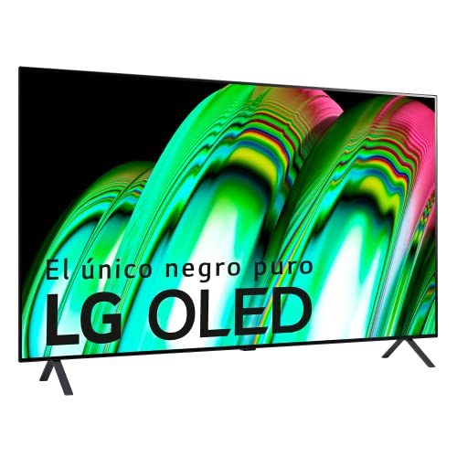 LG テレビ OLED55A26LA - webOS22 スマート テレビ 55 インチ (139 cm) 4K OLED、4K a7 Gen 5 AI ハイパワー インテリジェント プロセッサー、HDR、HDR ドルビー ビジョンおよびドルビー アトモス フォーマットと互換性あり、ゲーム TV