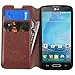 MyBat MyJacket Wallet Case with Tray for LG Optimus L90 - Retail Packaging - Brown