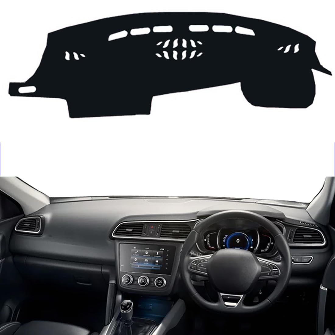 Fit For Renault Kadjar 2016 2017 2018 2019 RHD,Car dashboard cover,Anti-scratch dash cover,interior dash covers,Black durable