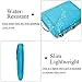 BRINCH Fashion Durable Envelope Nylon Fabric 15.6 Inch Laptop/Notebook/MacBook/Tablet Computer Bag Shoulder Carrying Envelope Case Pouch Sleeve with Shoulder Strap Pockets and Card Slots (Blue)