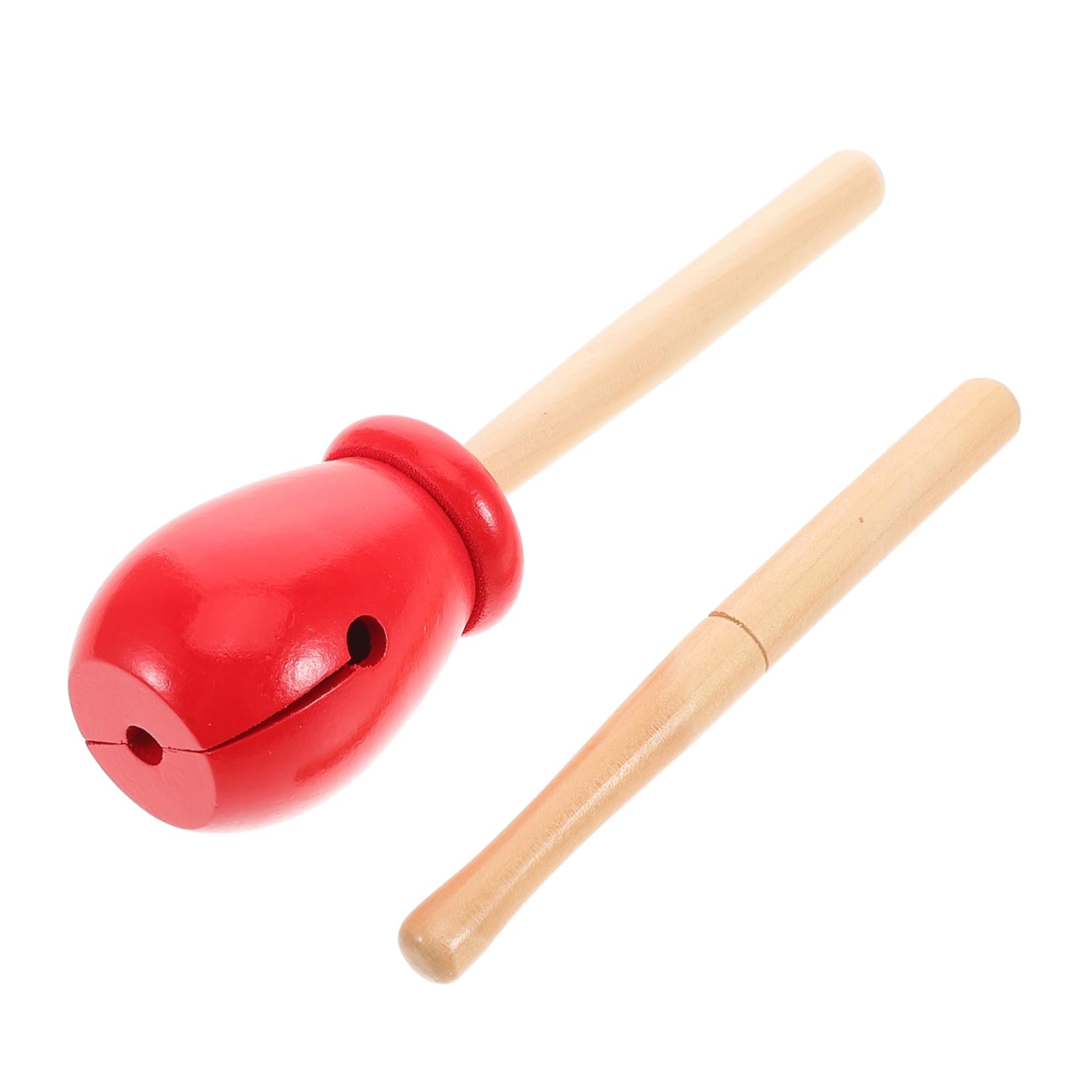 Alasum1 Set Longkou Bangzi Educational Toys Musical Instruments Percussion Instruments for Adults Rhythm r Toys Cowbell Percussion Wood Block Wood Blocks Red Wooden