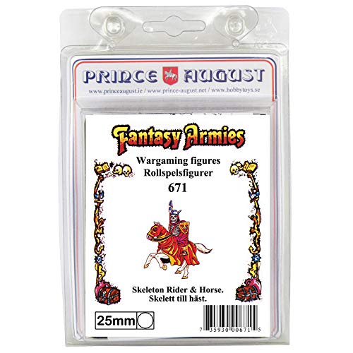 Moule Prince August PA671 squelette et cheval montés 25 mm pour figurine