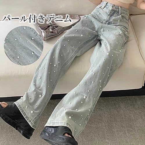 Amazon | [NOMSOCR] デニムパンツ レディース パール