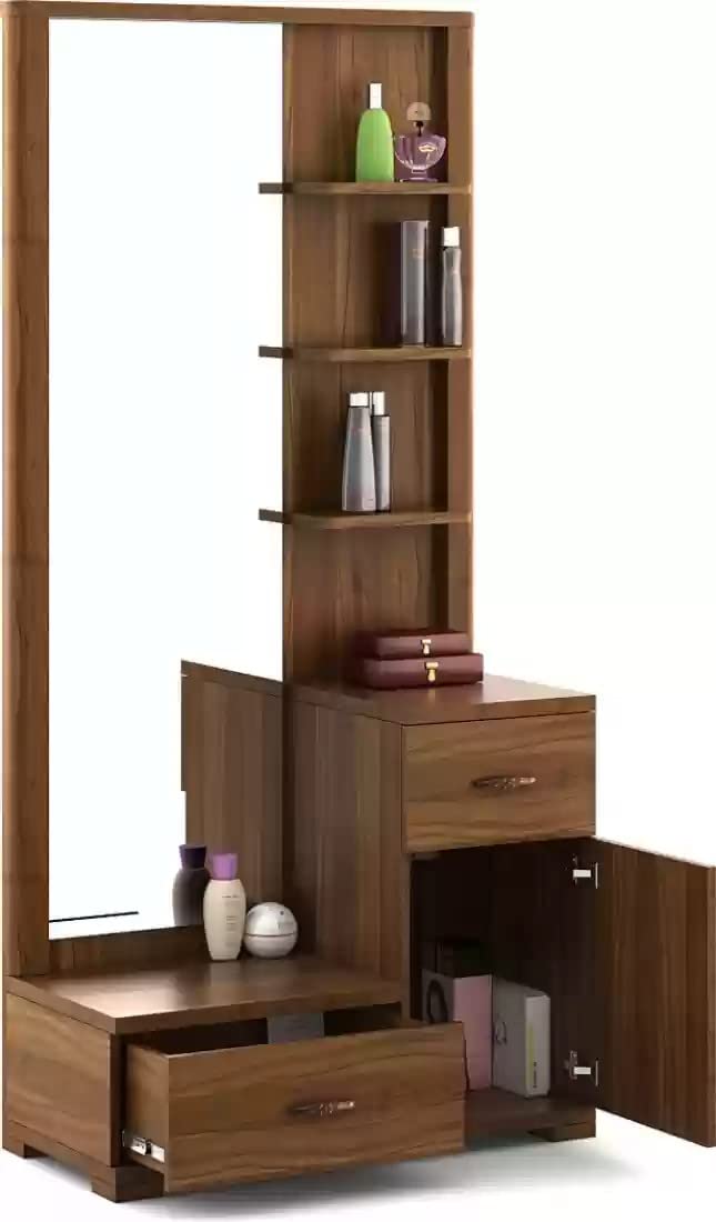 Hexagon Furnitures Engineered Wood Dressing Table With Mirror Drawer And Storage 2