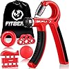FitBeast Grip Strengthener Forearm Strengthener Hand Grips Strengthener Kit – 5 Pack Adjustable Resistance