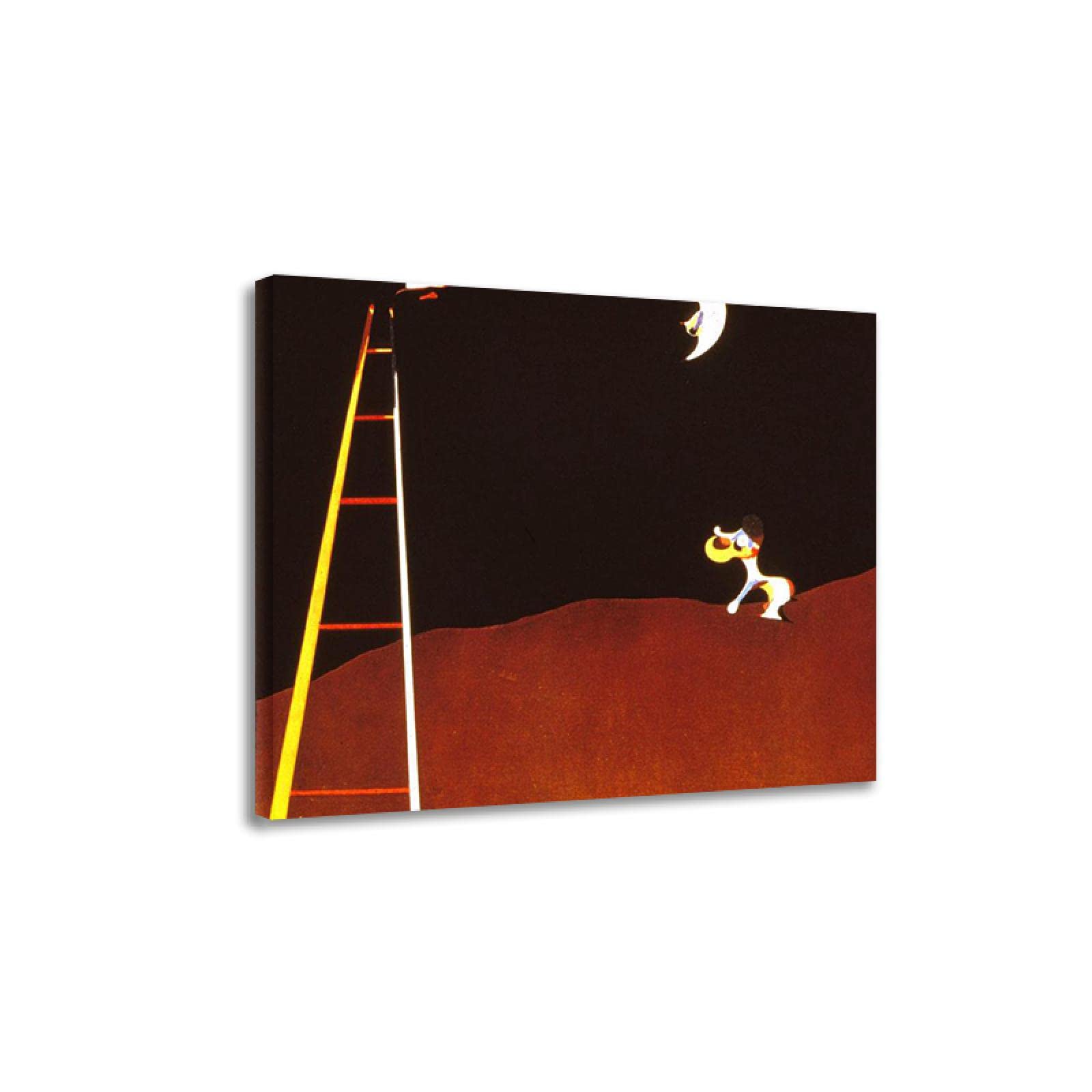 ミロ　月に吠える犬　1952年　オリジナルリトグラフ ミロ 月に吠える犬 1952年 オリジナルリトグラフ - メルカリ