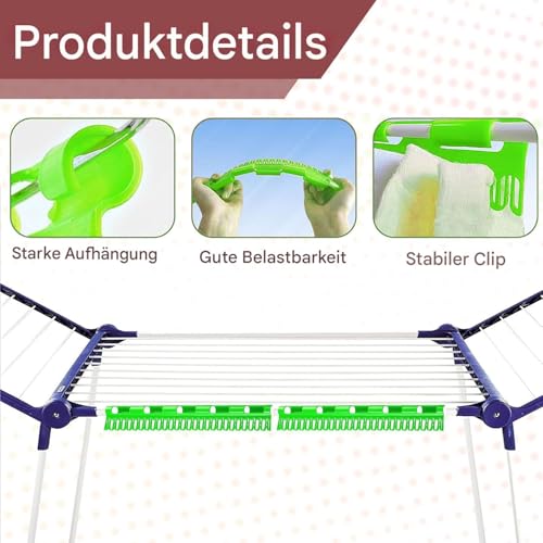 YOGAZEN 4 Stück Sockenhalter Wäscheständer, Plastik Sockenhalter, Wäscheständer, Sockenhalter, Sockenklammern für Waschmaschine und Trockner, Sockentrockner zum Aufhängen von Socken und Unterwäsche