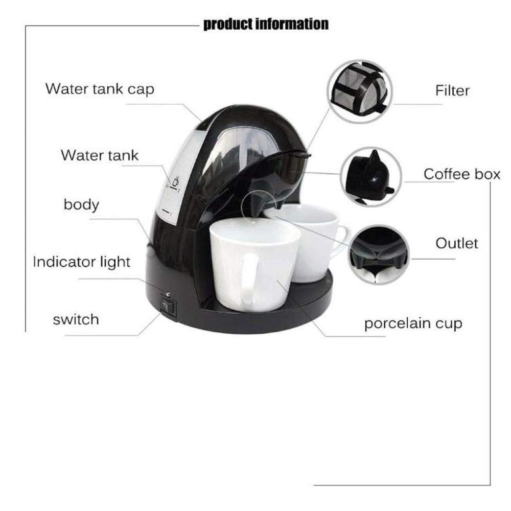 Cafetera, monodosis y cafetera Completa, Compatible con cápsulas monodosis o café molido, programable Needed