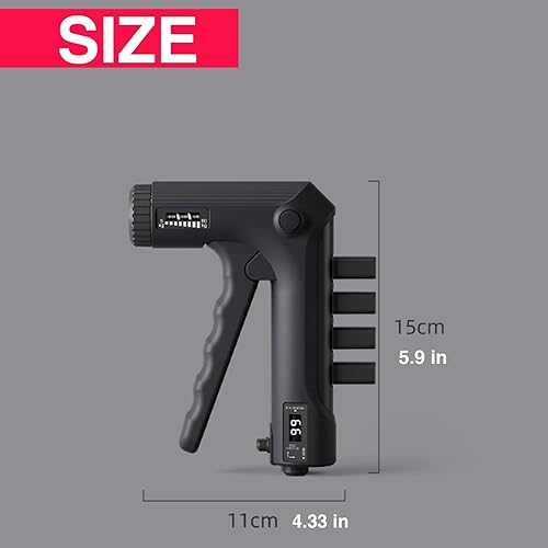 Miniatura 4 de Agarre de mano y fortalecedor de dedos 2 en 1, fortalecedor de agarre de mano, resistencia ajustable, 11-132 libras (11.0-132.3 lbs), ejercitador de