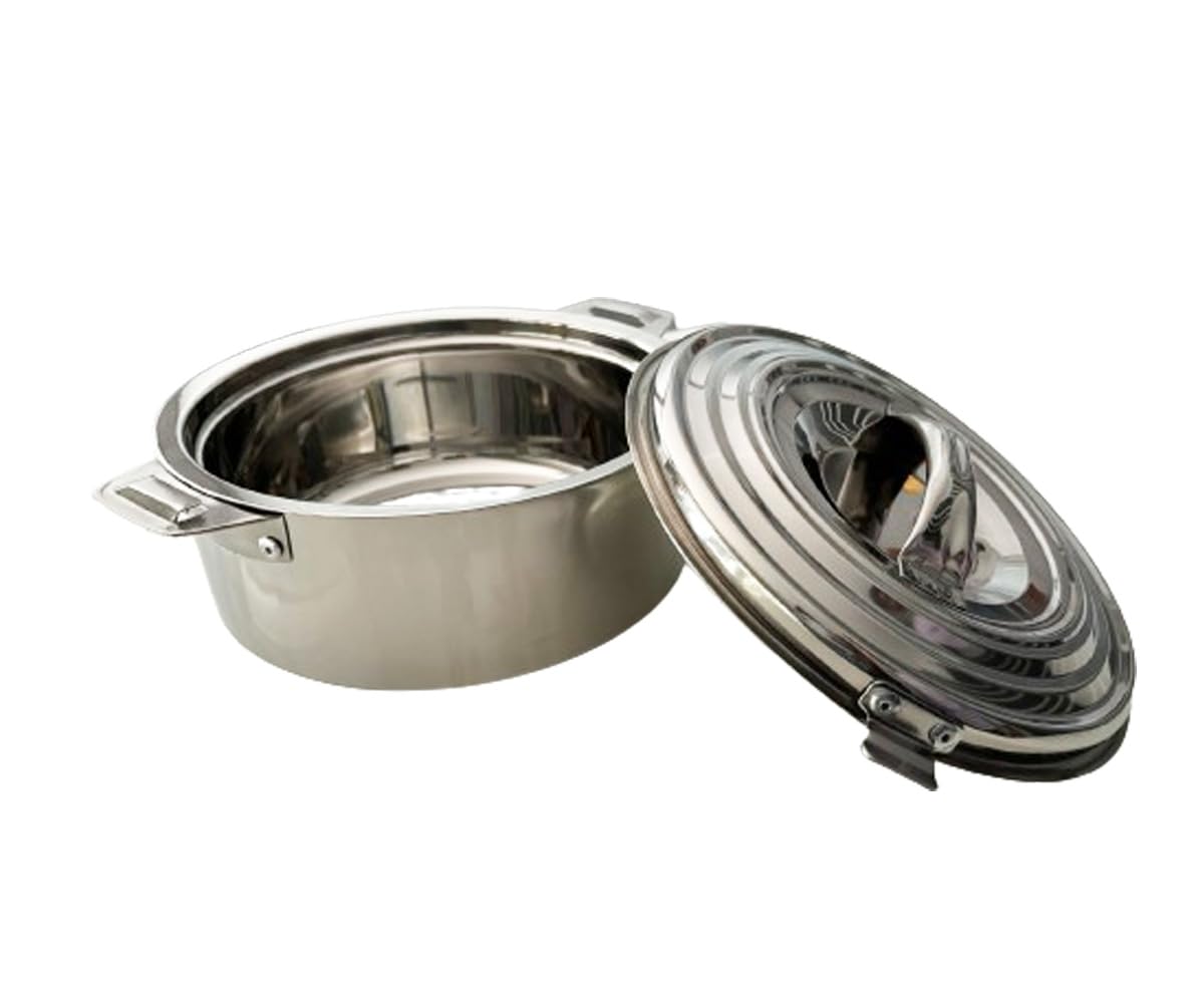 Satre Online and Marketing Stainless Steel Hot Pot Small Size Casserole Handi 1500 ML, Stainless Steel Serving Pot Handi