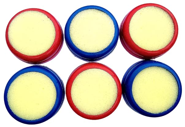 RNY(Pack of- 6 Pc) Plastic Sponge Water Damper Pad for Note Counting The Primium Quality Random Colour