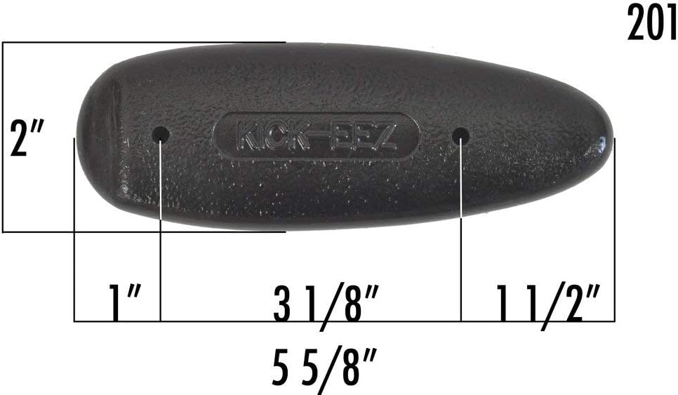 KICK-EEZ Sporting Clay Grind-to-Fit Recoil Pad - Screw-On Sorbothane Buttstock Pad for Shotguns & Rifles - Made in USA