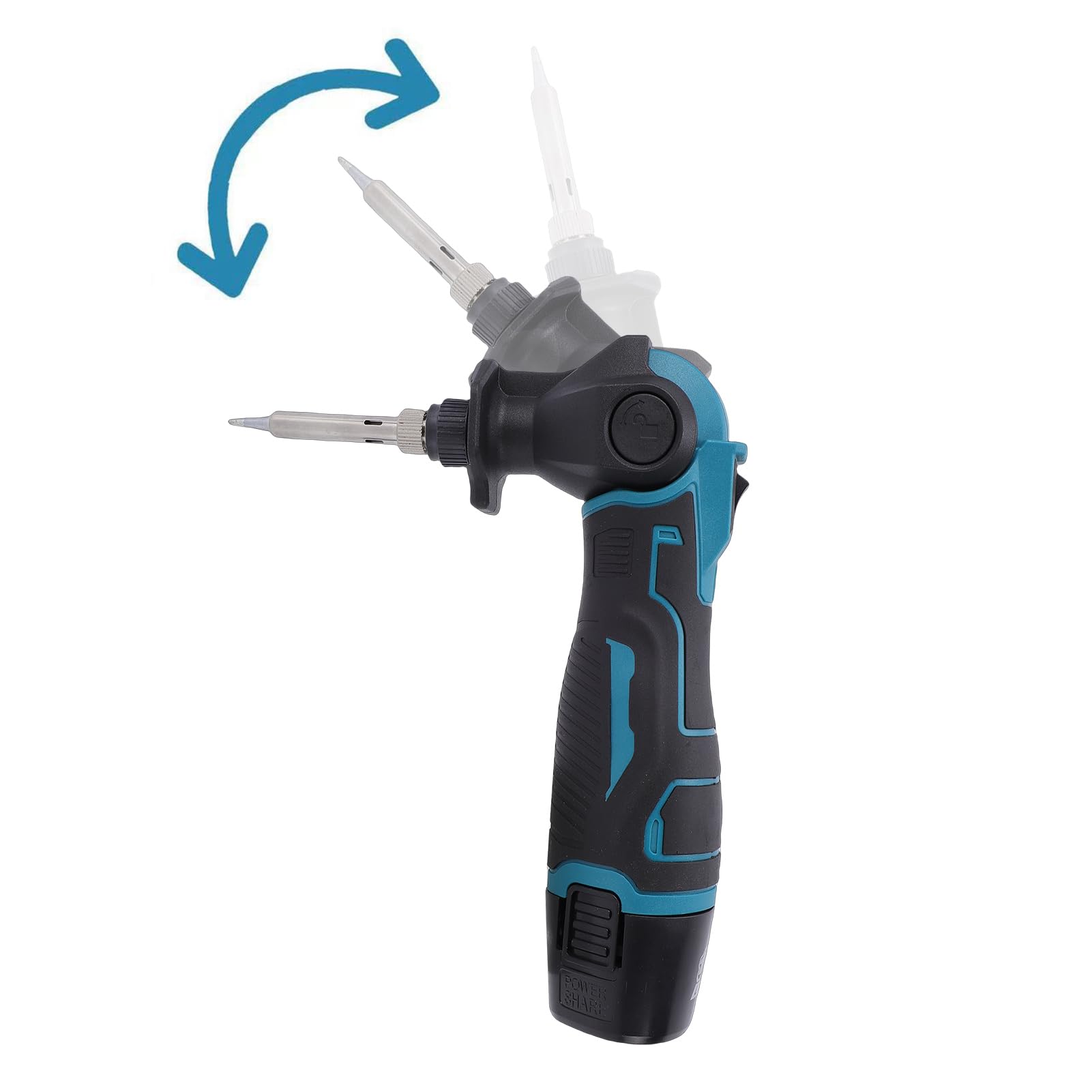 Jectse Kit Saldatore a Batteria, Saldatore Portatile a Batteria Ricaricabile, Riscaldamento Rapido, per Riparazioni Elettroniche, Cablaggio Automobilistico, (2 batterie con spina europea 220V)