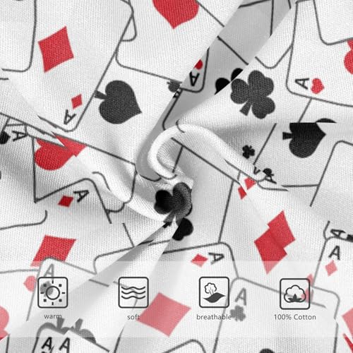 Boys' Exclusive Briefs Toddler Underwear 95% Combed Cotton Boxerbriefs 2T Playing Card Pattern 103