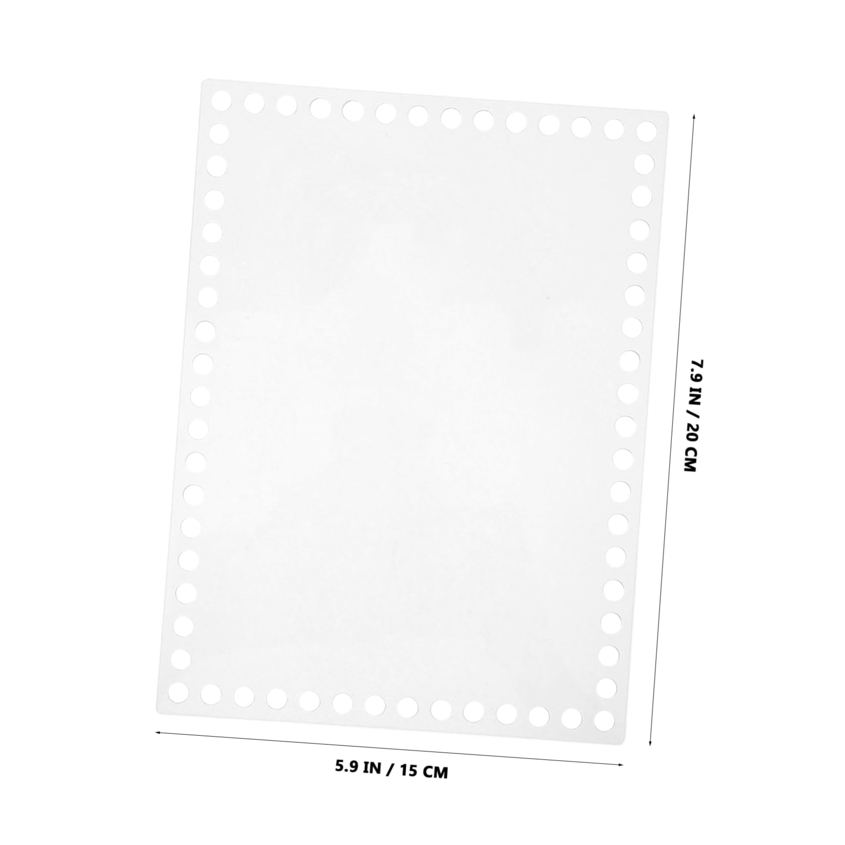 Gogogmee Acrylic Weaving Material 2mm Thick Crochet Weaving Board for DIY Braiding Disk Craft