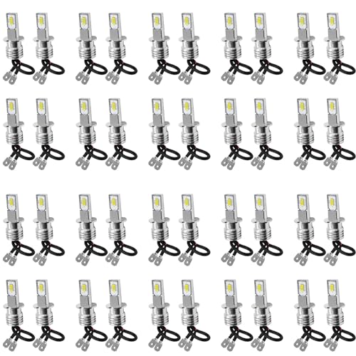 Ampoule H3 LED super bright 6000K blanc pour feux antibrouillard auto 10W