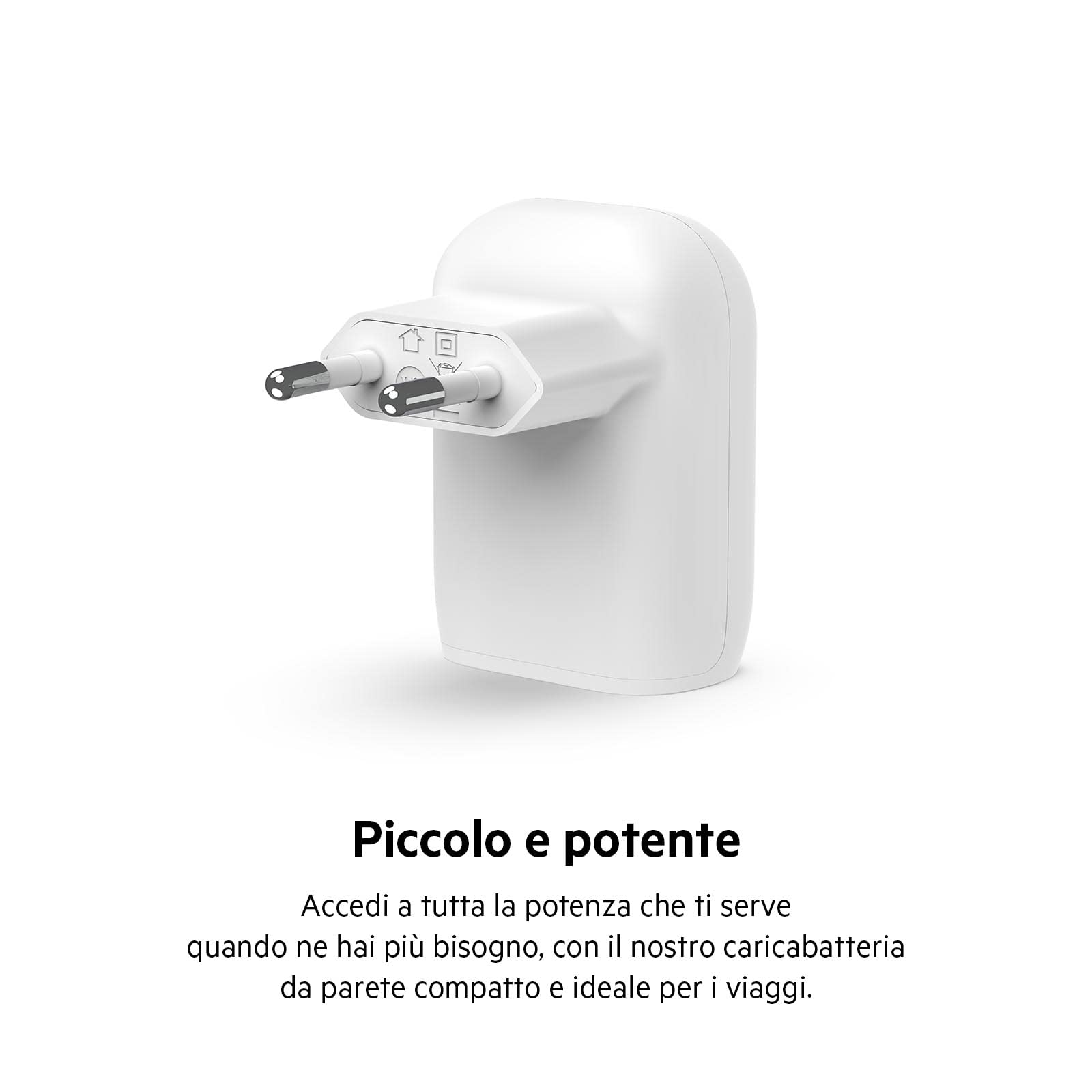 Belkin Caricabatteria da parete USB-C con PPS (30W) con cavo da USB-C a USB-C, certificato USB-IF, ricarica rapida PD 3.0, per iPhone 15, 14, Galaxy S23, S22, Plus, iPad, Tab S7, AirPods e MacBook Air