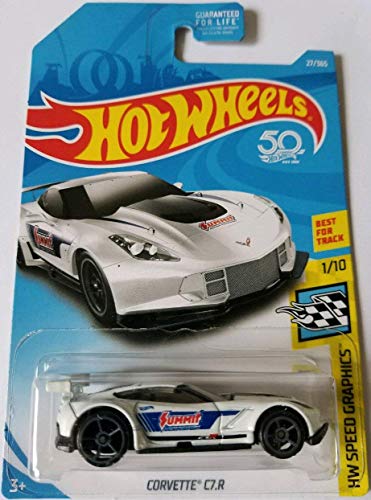 Hot Wheels Corvette C7.R 1:64 Blanco miniatura 1