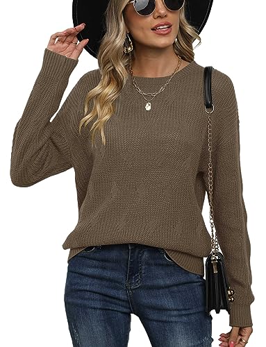 Jouica Women's Fall Lightweight Sweater Knit Casual Pullovers Sweaters for Women3