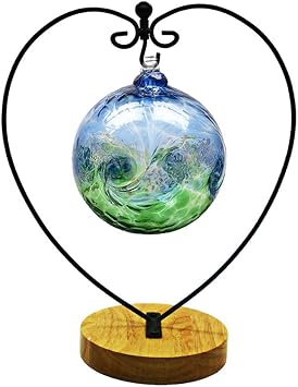 Ornament Display Stand, Ornament Stand Holder Iron Pothook Stand for Hanging Glass Globe Air Plant Terrarium, Witch Ball, Christmas Ornament and Home Wedding Decoration