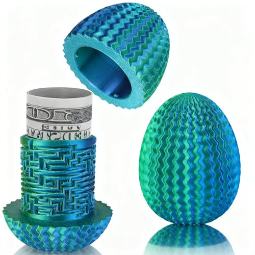 Mystery Egg Puzzle Box, Money Puzzle Box for Cash Gifts, Egg-Shaped Puzzle Gift Box, Birthday Wedding Easter Xmas Holiday Celebration Money Gift...