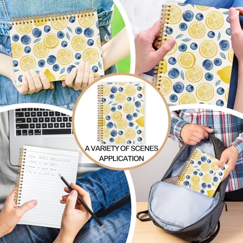 Carnet de notes à spirale Blueberry Lemon et journal botanique 14x21 - 3