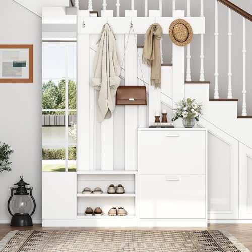 Oslghy Garderobenset Wandgarderobe, Garderoben Set mit...