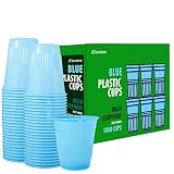 LA MIERE 1000 Pack 5 oz Plastic Cups, Reinforced Durability, BPA-Free, Smooth Rim for Dental Clinics, Bathroom...