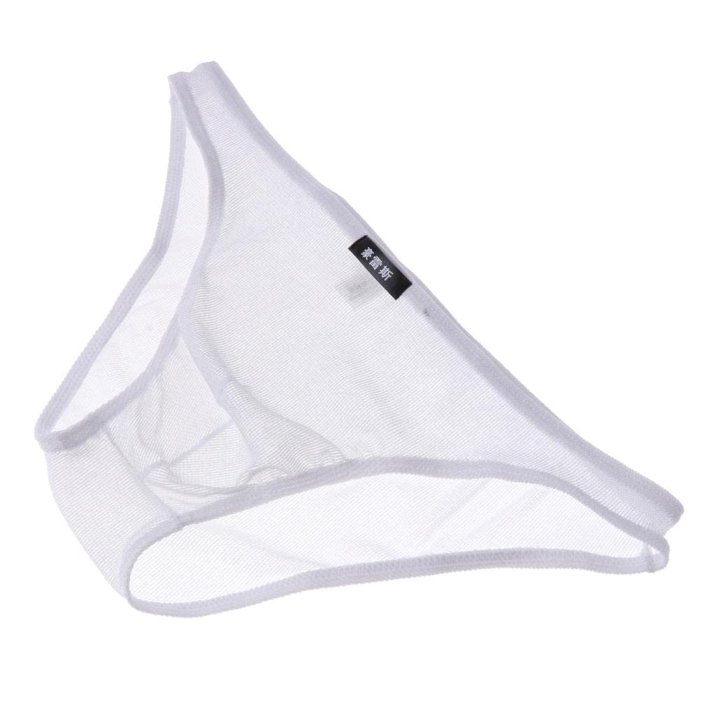 club bollywood Mens Underpants Mesh See Through y Pants Glitter L white|Clothing Shoes & Accessories | Underwear|1 X Mens Mesh-picture-16