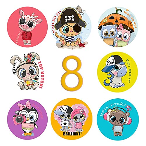BE YOU TIFUL Dierlijke Label Sticker,500Pieces Leuke Animal Reward Stickers Motivational Sticker voor Kids School Reward… - Image 3