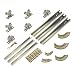 Johnson Hardware 111MD Multi-Slide 3-Door Hardware Set, 94 in. Tracks, for 3/4 in. Or Thicker Doors to 150 lbs.