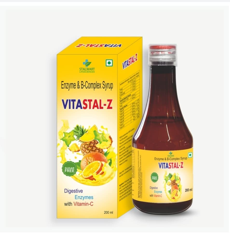 Vitastal-Z Digestive Enzyme Syrup With Vitamin C Provides Relief From Gas, Bloating & Heaviness 200ml (B0BF5B8Z85) Amazon Price History, Amazon Price Tracker