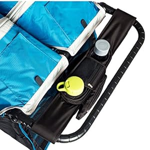 Ethan & Emma Double Stroller Organizer with Cup Holders – Fits Both Single & Double Strollers – Secured Fit & Extra…