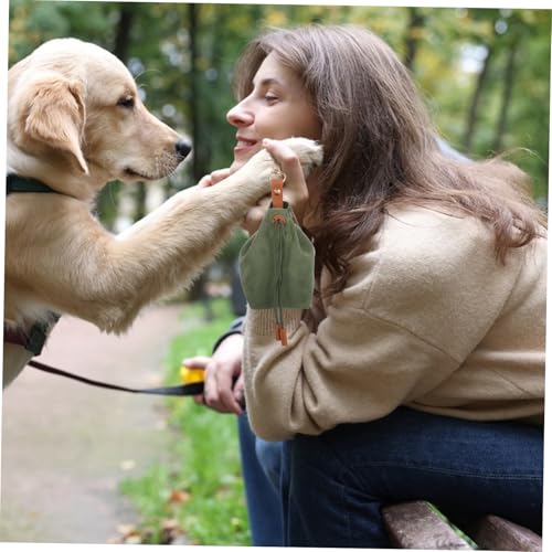 Bolsas de alimentación para mascotas perro bolsa entrenamiento premios lona correa 8