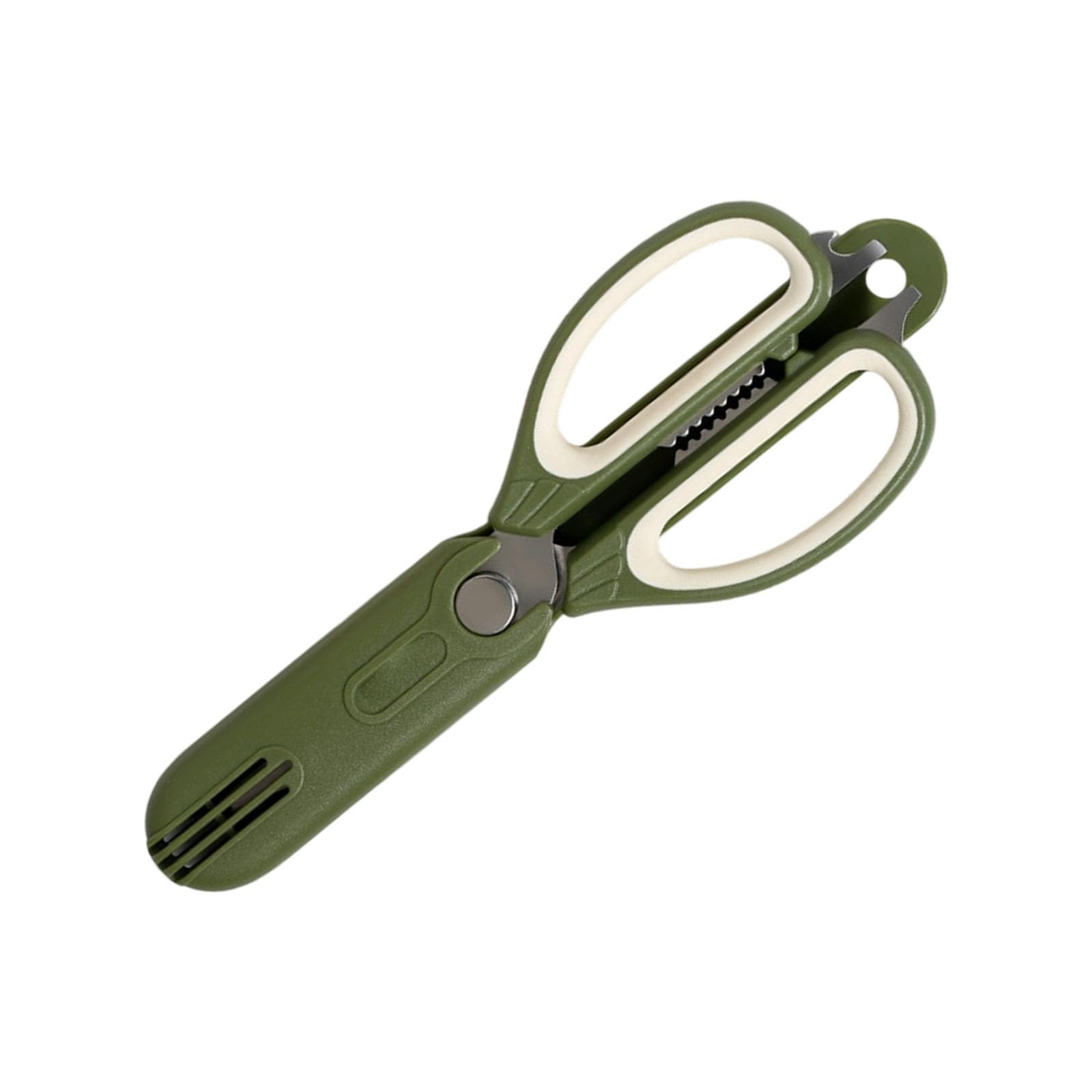 Jiingekk A Nonrust Steel Multi Functional Kitchen Shears For Cutting Chicken Bone Fish Bone Nd Meat Fridge Storage Designs Ergonomic Handle Meat Scissors With Holders