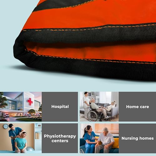 Image of OTICA Patient Lifting Belt 57x14 in with Handles & Safety Buckle (Orange)