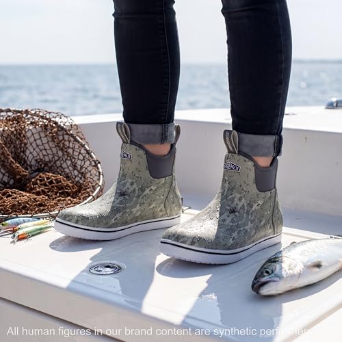 Image of SUREWAY Women's Deck Boots Professional Non-Slip Fishing & Ankle Deck Boot Waterproof Rain Boots
