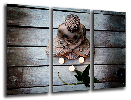 Cuadro Fotográfico Buda, Buddha, Relajacion, Relax, Zen Tamaño total: 97 x 62 cm XXL