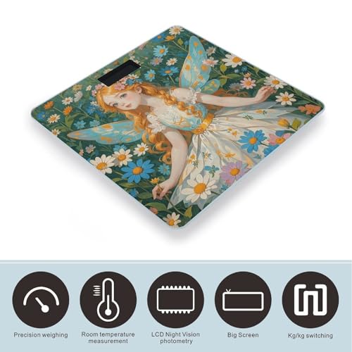 Báscula digital Pfhorn Flower Fairy para baño con vidrio templado miniatura 3